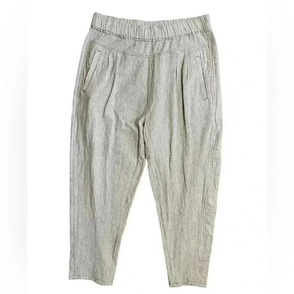 Anthropologie Hei Hei Pants Women's Size Small Beach Bound Grey Crop - Picture 2 of 8